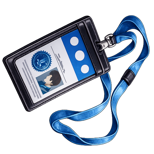 Blue access pass artwork