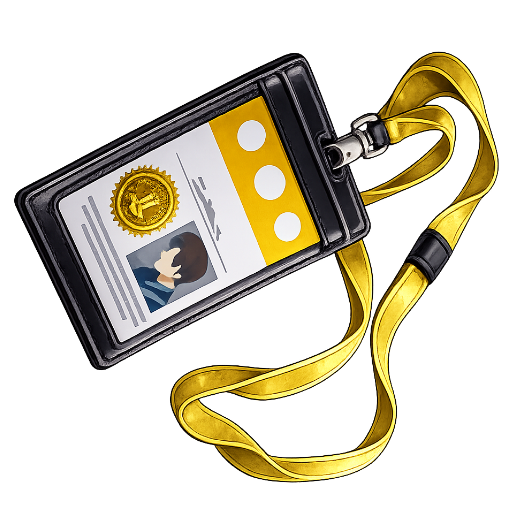 Yellow access pass artwork